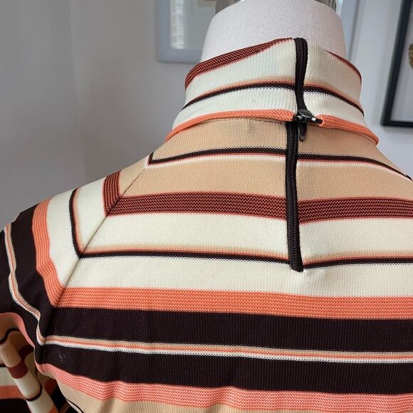 Vintage 70s 4pc Mix Match Set Pants Tank Shirt Turtleneck XS - Picture 5 of 13